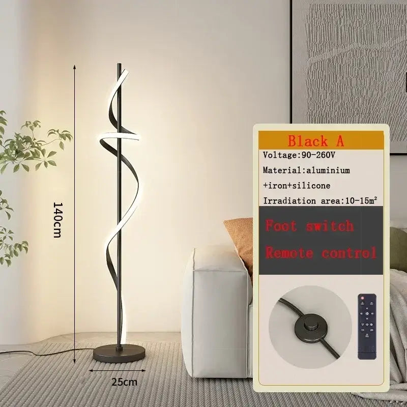 DecorBites™ LED Revolve Floor Lamp for Bedroom Living Study Indoor Decor