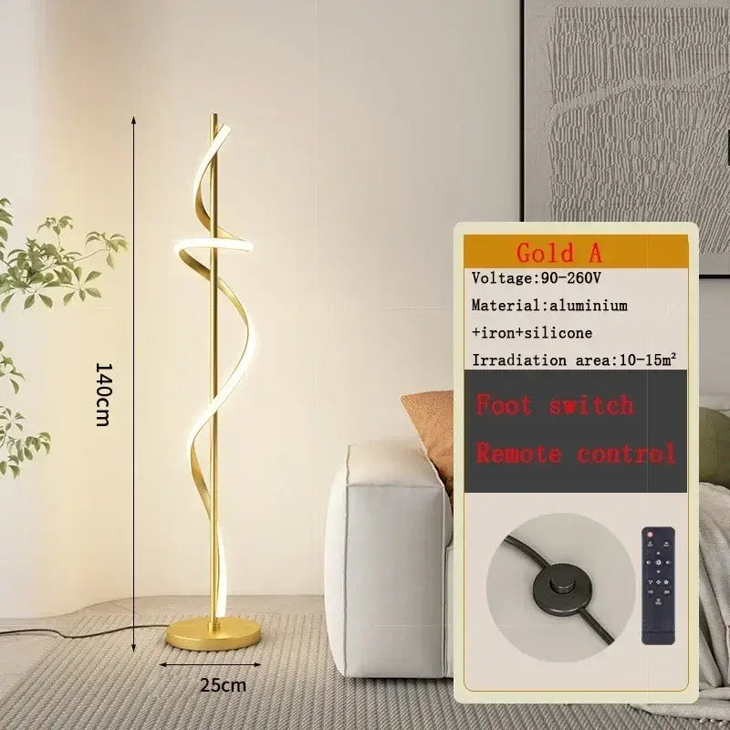 DecorBites™ LED Revolve Floor Lamp for Bedroom Living Study Indoor Decor