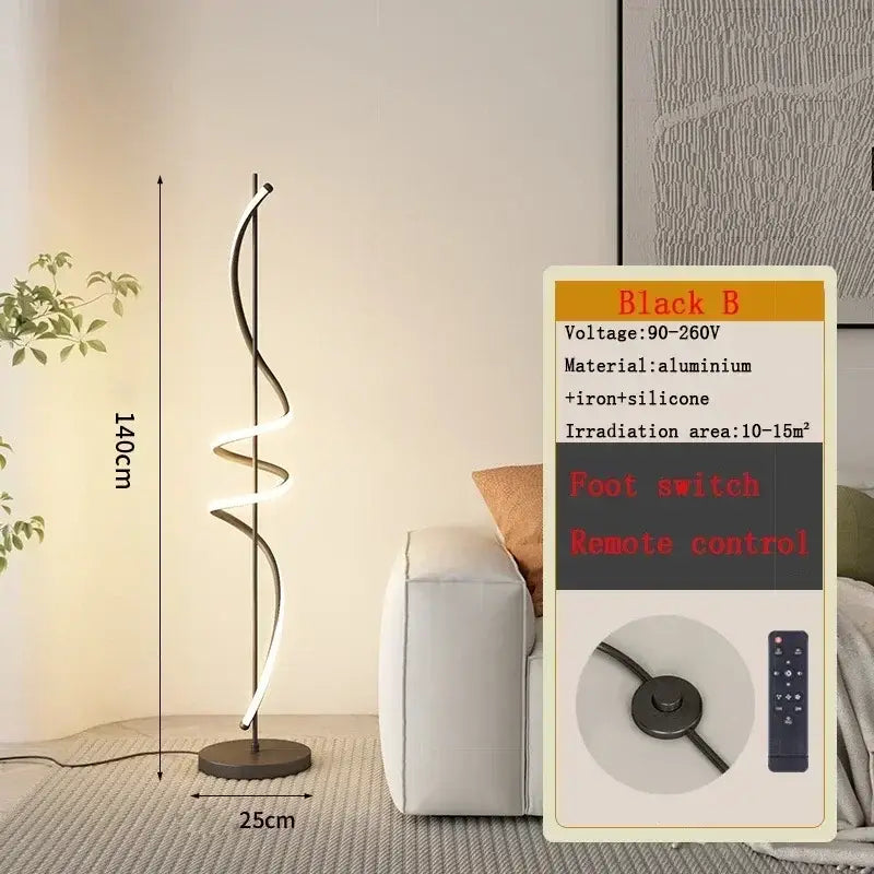 DecorBites™ LED Revolve Floor Lamp for Bedroom Living Study Indoor Decor