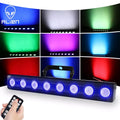 Modern black rgbw wall wash light party room eight lens led bar