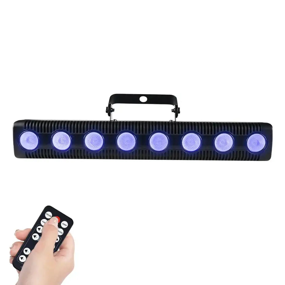 Modern black rgbw wall wash light party room eight lens led bar