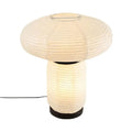 Modern mushroom ribbed paper table lamp bedroom warm light