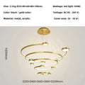 DecorBites™ LED Ring Chandelier: Modern Nordic Hanging Light for Dining, Living Room, and Lobby
