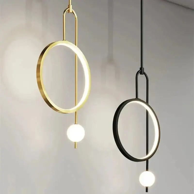 DecorBites™ LED Ring Pendant Chandelier for Home Dining Living Bedroom Suspension