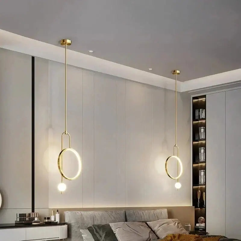 DecorBites™ LED Ring Pendant Chandelier for Home Dining Living Bedroom Suspension