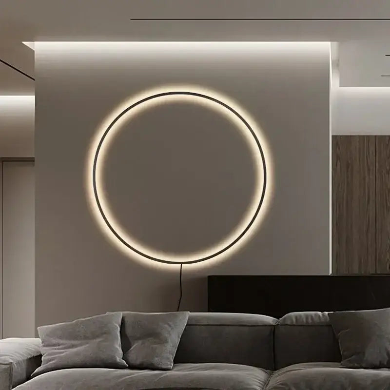 DecorBites™ LED Ring Wall Lamp - Nordic Design Indoor USB Sconce Lighting