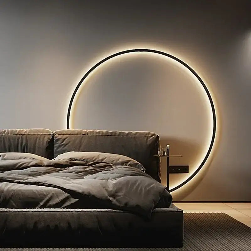 DecorBites™ LED Ring Wall Lamp - Nordic Design Indoor USB Sconce Lighting