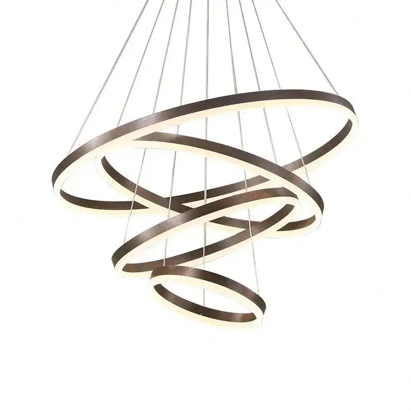 DecorBites™ LED Rings Ceiling Chandelier for Modern Home Decoration