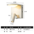 DecorBites™ LED Rotary Square Wall Lamp for Home Bedroom Study with USB Charging