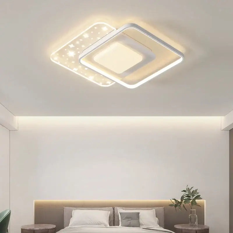 DecorBites™ LED Round Ceiling Light – Modern Nordic Indoor Lamp for Living Room, Bedroom, Dining Room
