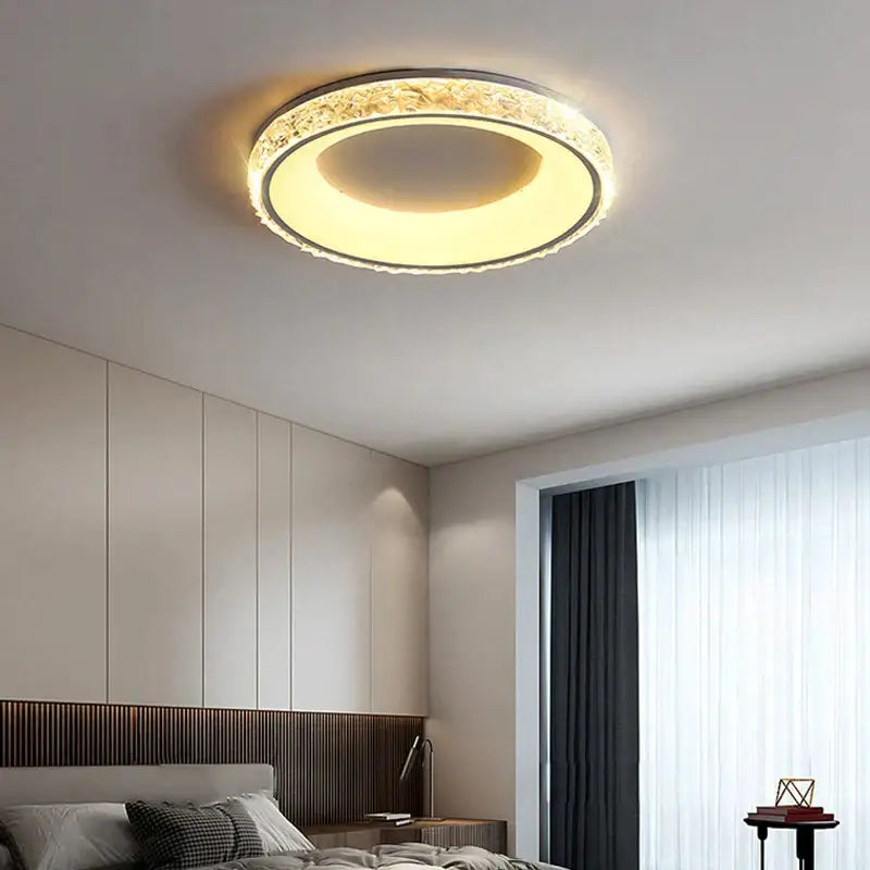 DecorBites™ LED Round Ceiling Light with Remote Control for Bedroom Living Room