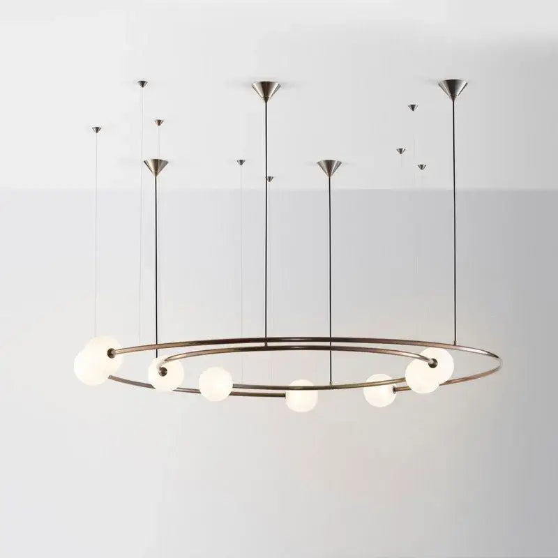 DecorBites™ LED Round Chandelier Pendant Light for Ceiling Living Room Bedroom Decor
