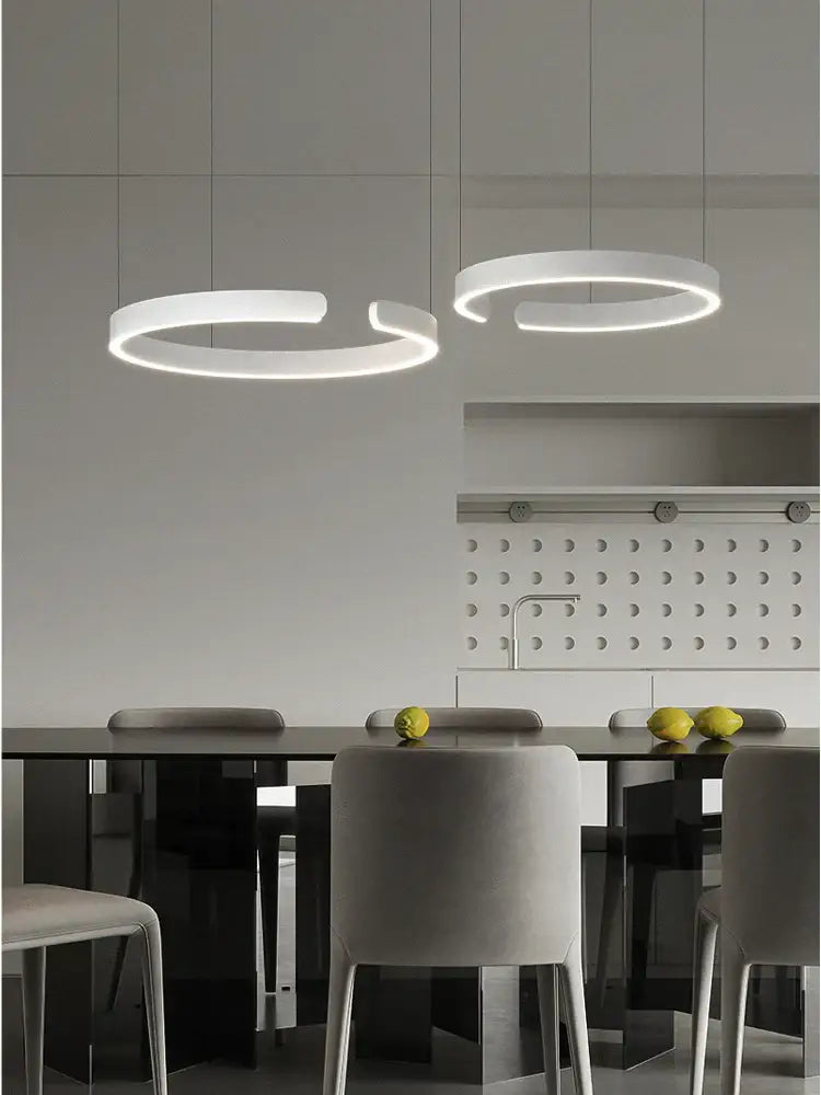 DecorBites™ LED Round Ring Chandelier for Dining Room, Living Room, and Bedroom