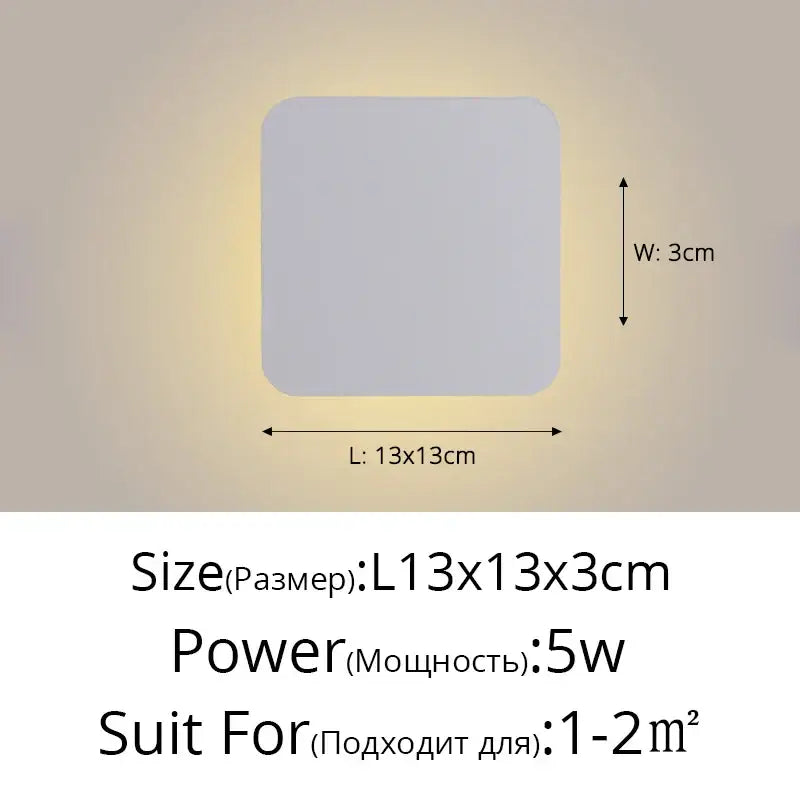 DecorBites™ LED Round Touch Wall Lamps for Bedroom & Aisle Decor