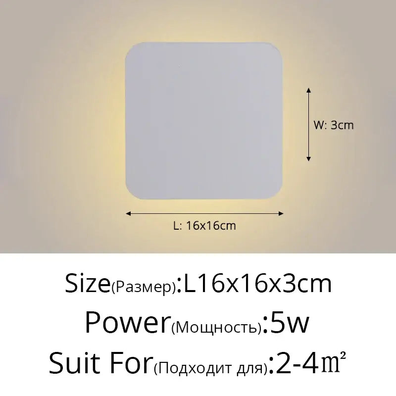 DecorBites™ LED Round Touch Wall Lamps for Bedroom & Aisle Decor