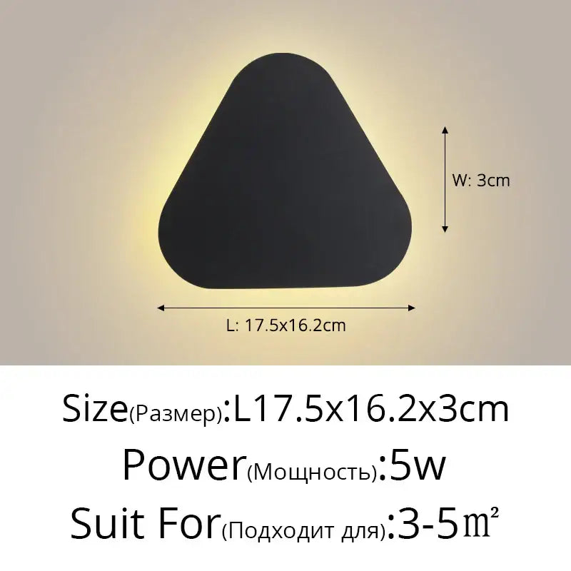 DecorBites™ LED Round Touch Wall Lamps for Bedroom & Aisle Decor