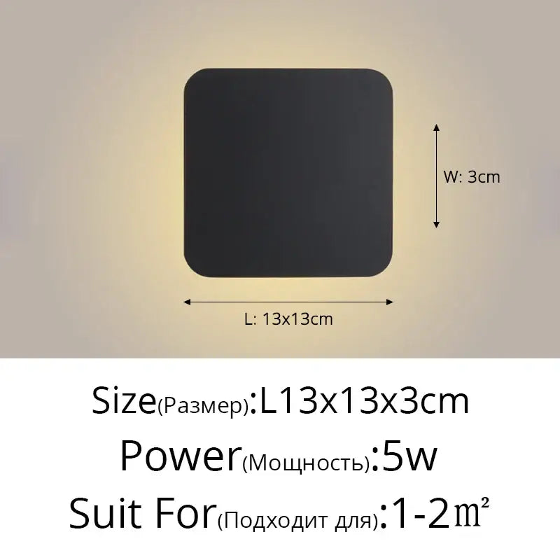 DecorBites™ LED Round Touch Wall Lamps for Bedroom & Aisle Decor