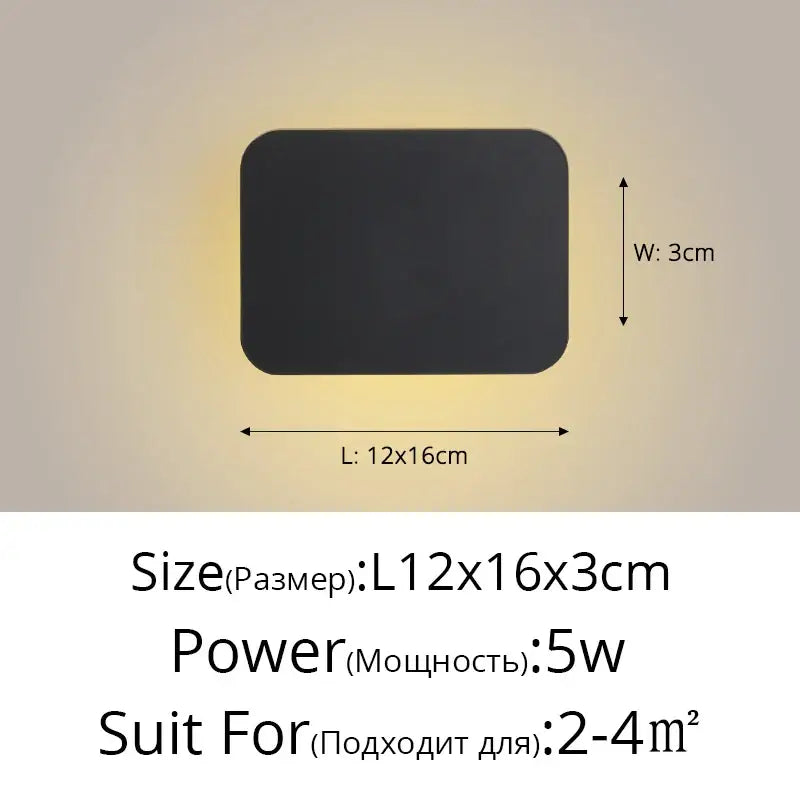 DecorBites™ LED Round Touch Wall Lamps for Bedroom & Aisle Decor