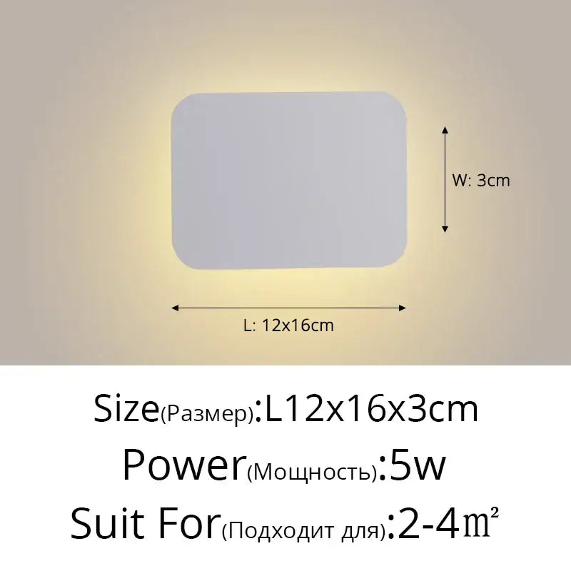 DecorBites™ LED Round Touch Wall Lamps for Bedroom & Aisle Decor