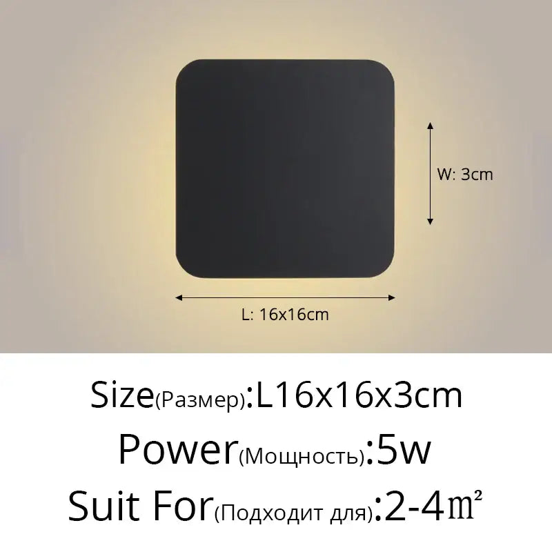 DecorBites™ LED Round Touch Wall Lamps for Bedroom & Aisle Decor