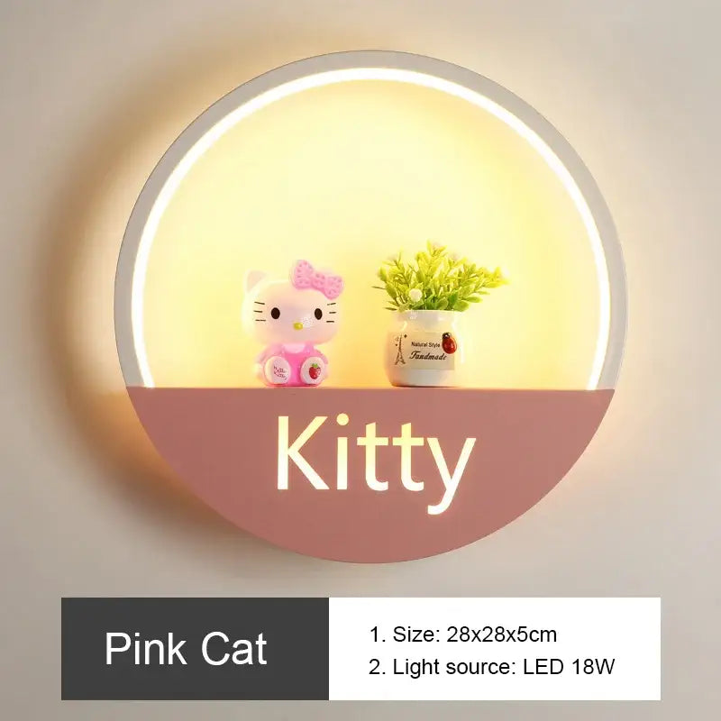 DecorBites™ LED Round Wall Lamp for Children Room, Nordic Modern Indoor Lighting
