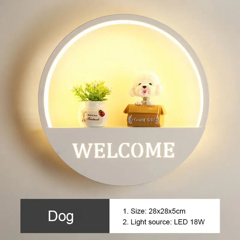 DecorBites™ LED Round Wall Lamp for Children Room, Nordic Modern Indoor Lighting