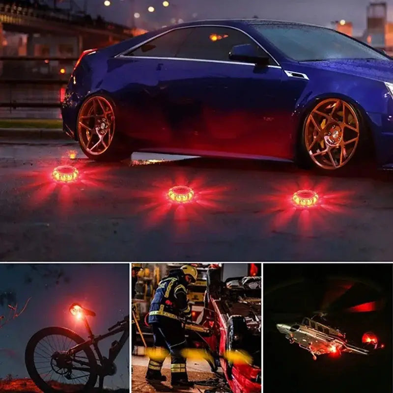 DecorBites™ LED Safety Flare Emergency Flashing Strobe Light - 9 Modes - Portable & Rechargeable