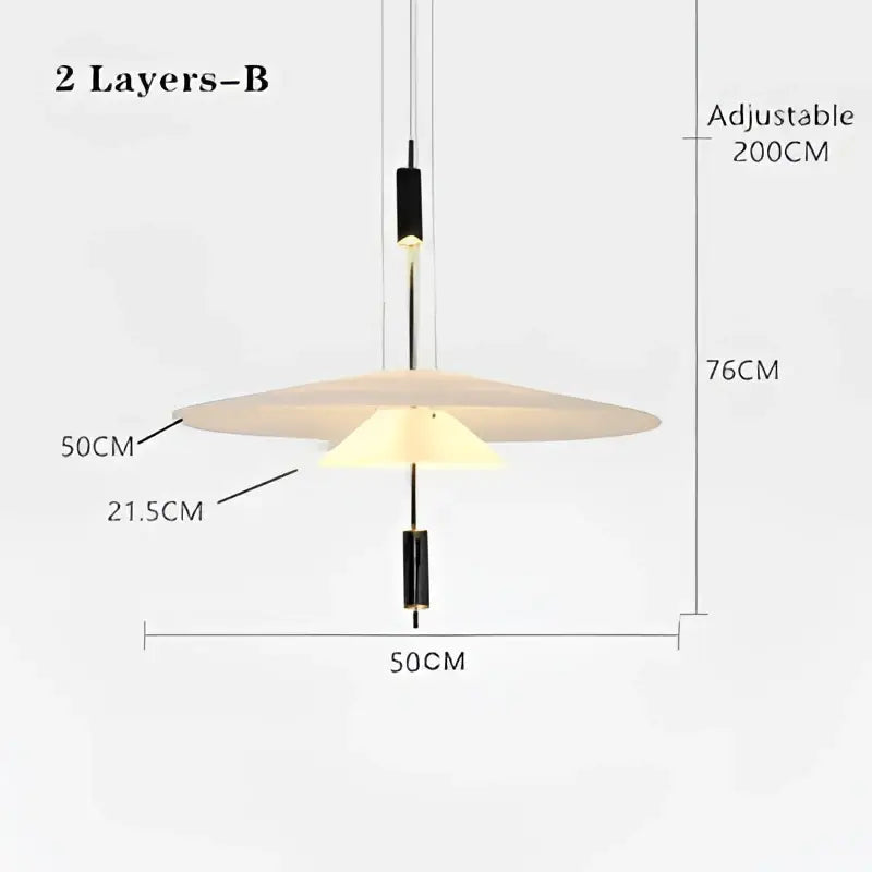 DecorBites™ LED Saucer Chandelier: Modern Personality for Home Decor, Living Room, Dining Table
