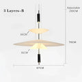 DecorBites™ LED Saucer Chandelier: Modern Personality for Home Decor, Living Room, Dining Table