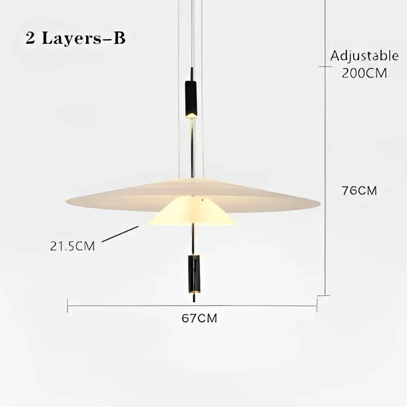 DecorBites™ LED Saucer Chandelier: Modern Personality for Home Decor, Living Room, Dining Table