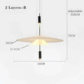 مصباح قلادة صحن LED من DecorBites™ لديكور المنزل وغرفة المعيشة