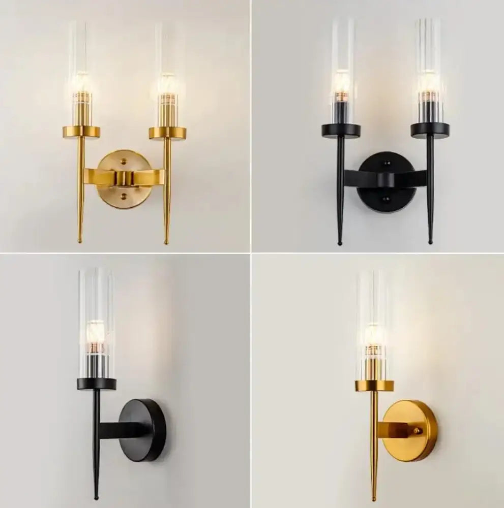 DecorBites™ LED Sconce Light: Modern Nordic Style Metal Wall Lamp for Bedroom & Home Background