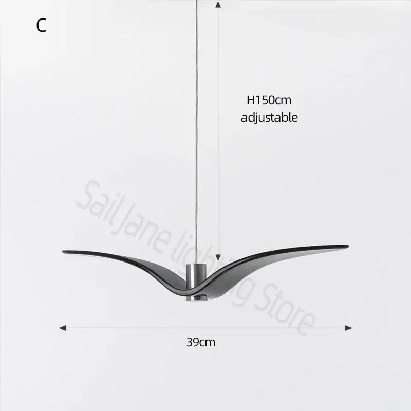 DecorBites™ LED Seagull Chandelier: Designer Decor Villa Bird Restaurant Staircase Chandelier