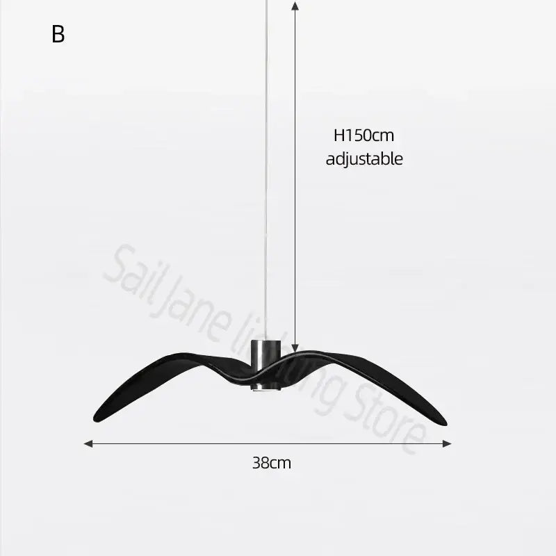 DecorBites™ LED Seagull Chandelier: Designer Decor Villa Bird Restaurant Staircase Chandelier