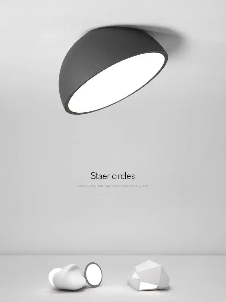 DecorBites™ LED Semicircular Ceiling Light for Bedroom, Aisle, Balcony - Modern & Creative Lighting Fixtures