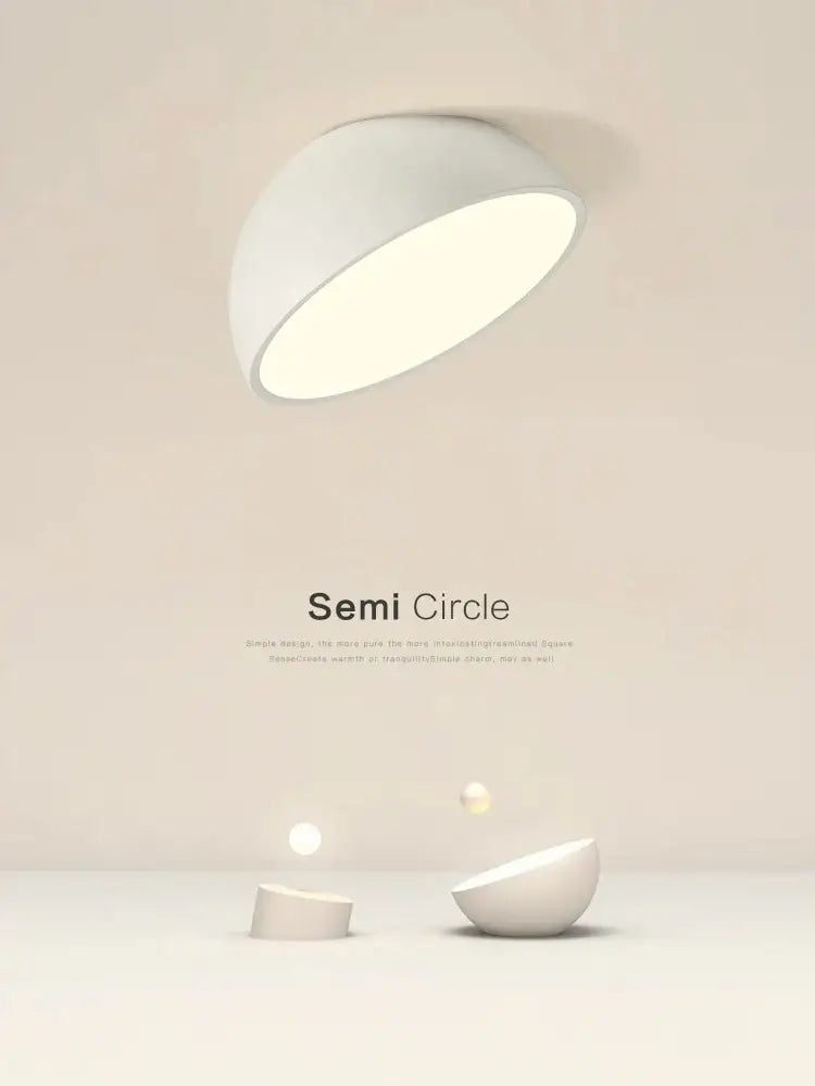 DecorBites™ LED Semicircular Ceiling Light for Bedroom, Aisle, Balcony - Modern & Creative Lighting Fixtures