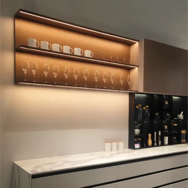 DecorBites™ LED Shelf Light - Recessed Aluminum Profile for Cabinets & Closets