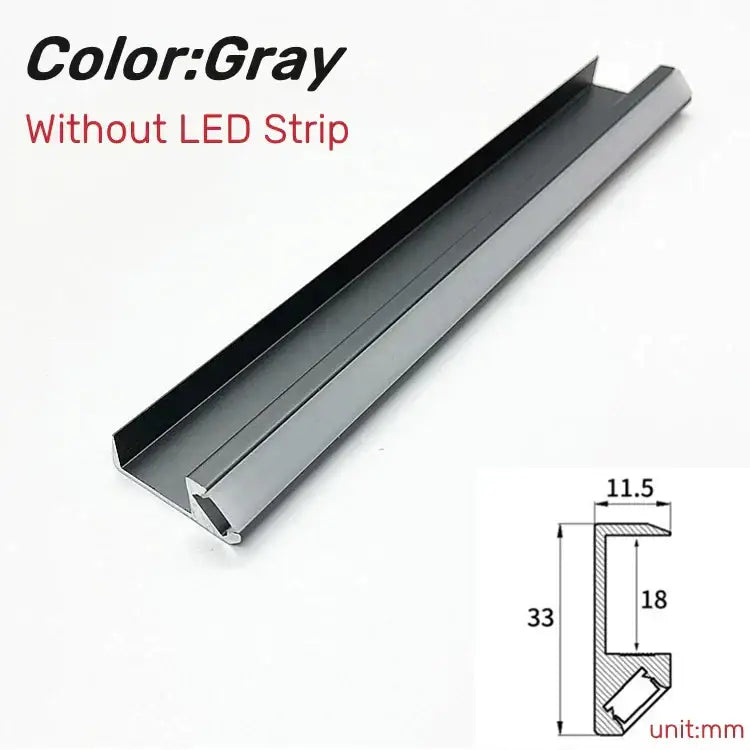DecorBites™ LED Shelf Light - Recessed Aluminum Profile for Cabinets & Closets