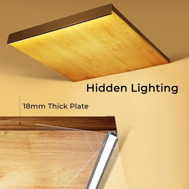 DecorBites™ LED Shelf Light - Recessed Aluminum Profile for Cabinets & Closets