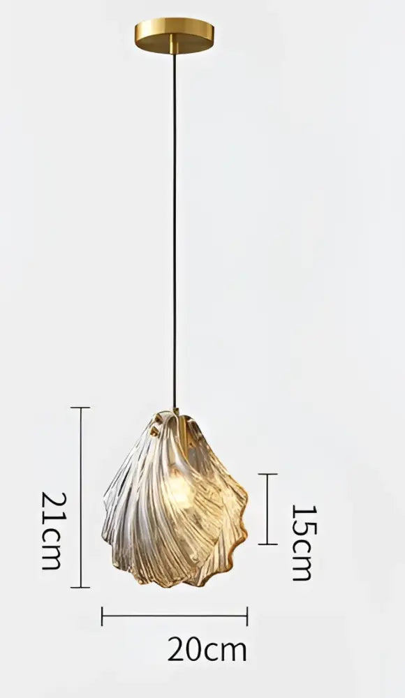 DecorBites™ LED Shell Pendant Light: Modern Nordic Luxury for Bedroom, Living, Dining Room