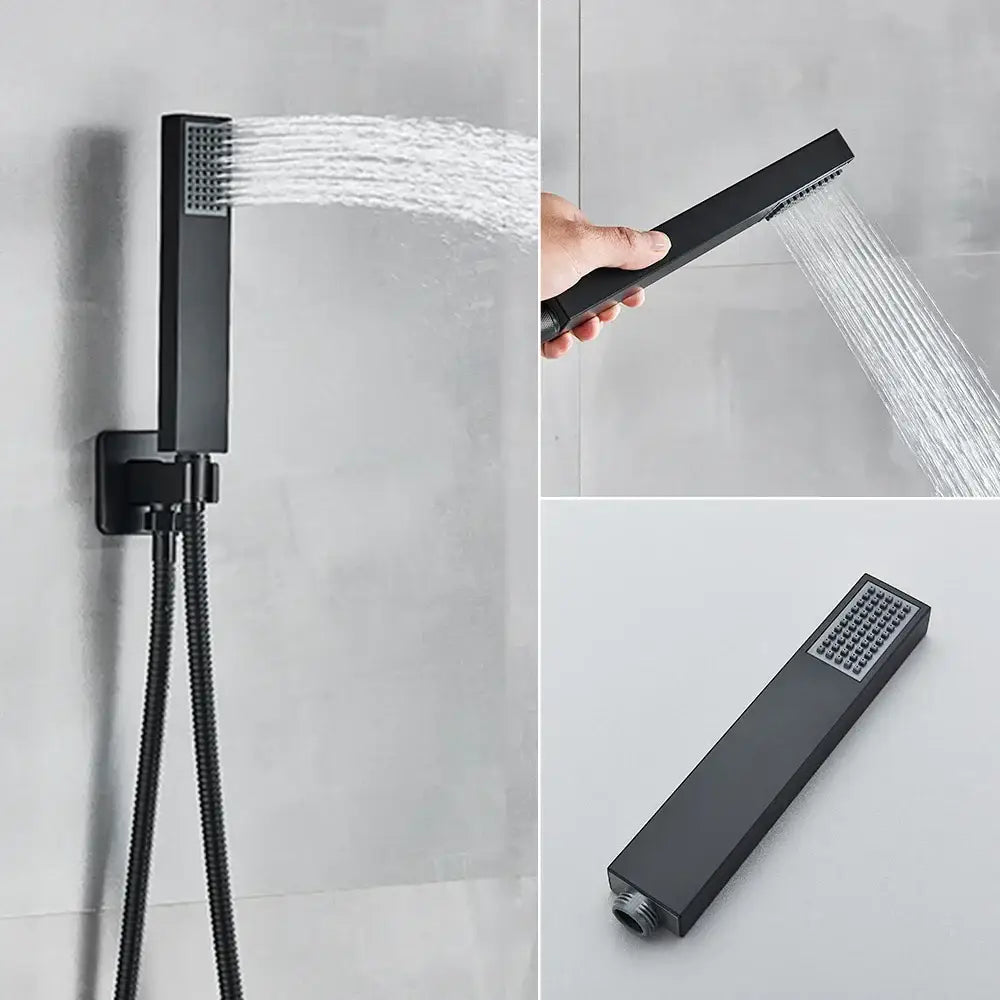 DecorBites™ LED Shower Faucet Set Rain Waterfall System with Remote Control & Colorful Ceiling Display