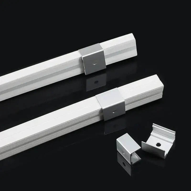 DecorBites™ LED Silicone Tube Profile Connector Clip Plug Neon Strip Lights End Cap Kit