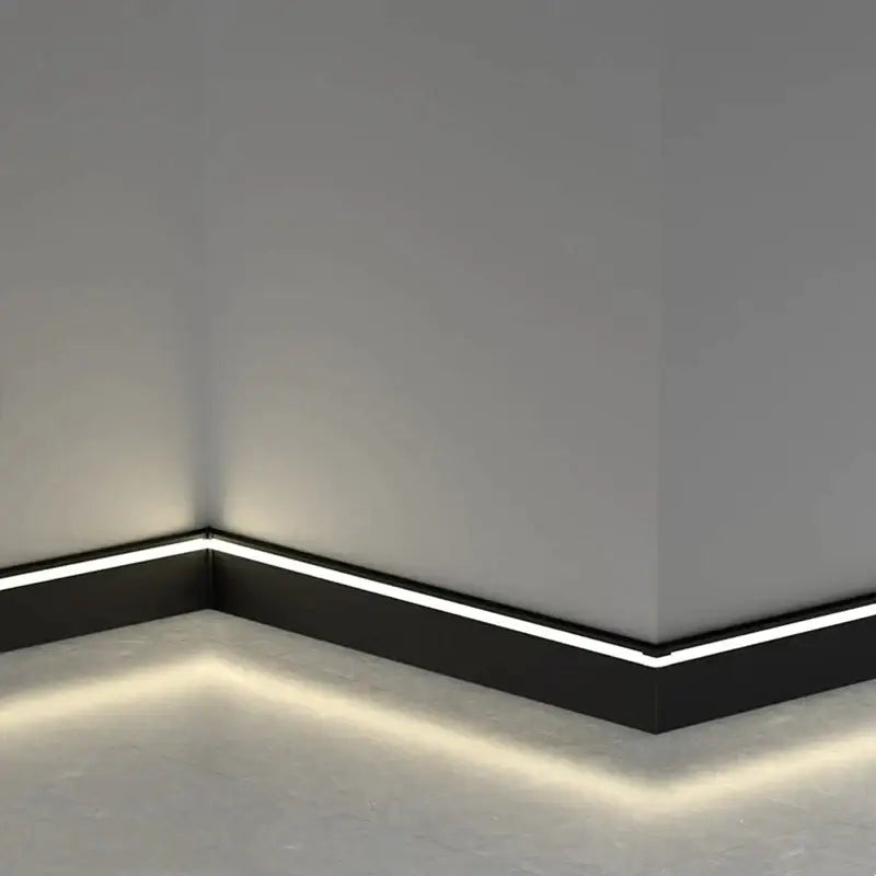DecorBites™ LED Skirting Line Aluminum Profile Baseboard for Backlight Strip Lights