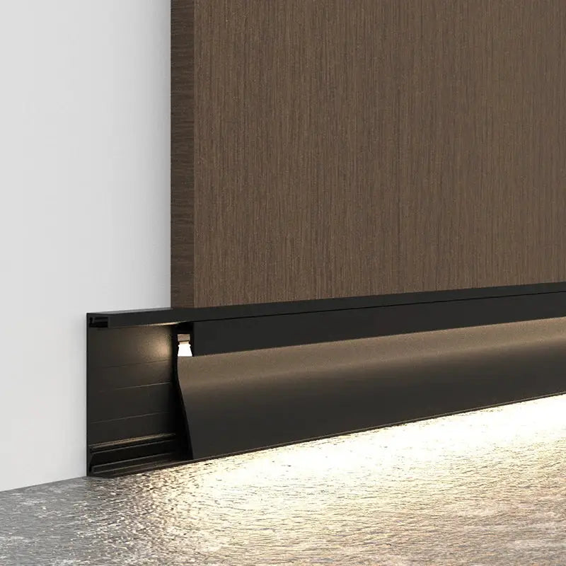 DecorBites™ LED Skirting Line Strip Light Aluminum Profile with Milky Cover - 1-10pcs/Lot