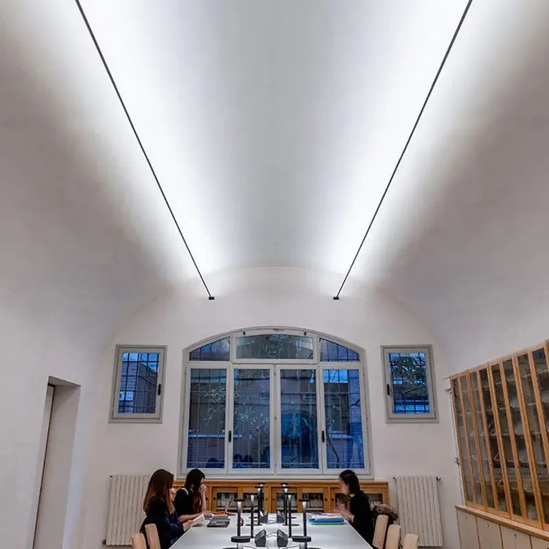 DecorBites™ LED Skyline Steel Pendant Lights: Minimalist Linear Design for Modern Living Room