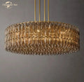 DecorBites™ LED Smoke Glass Chandelier Pendant Light for Living Room Decor