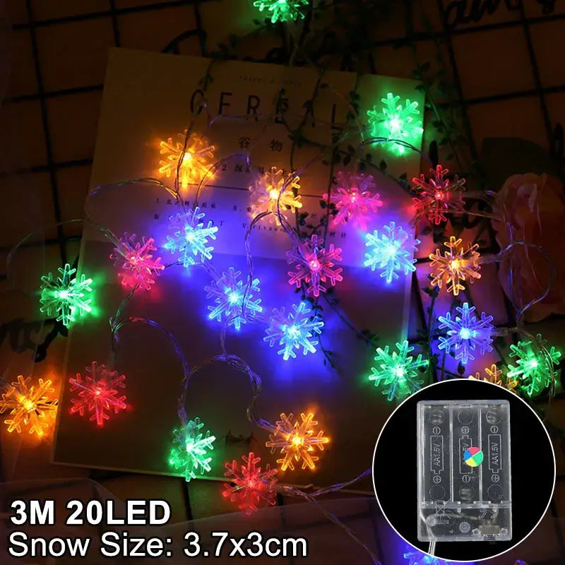 DecorBites™ LED Snowflake Christmas Home Decorations 2024 - Xmas Gift