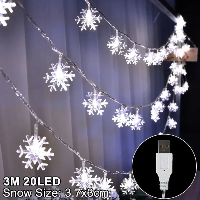 DecorBites™ LED Snowflake Christmas Home Decorations 2024 - Xmas Gift