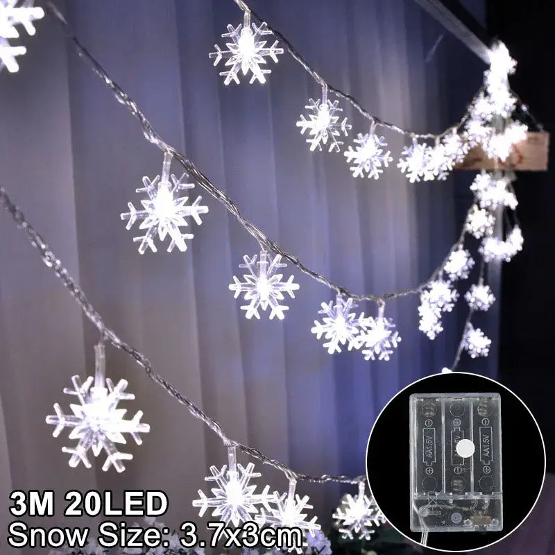 DecorBites™ LED Snowflake Christmas Home Decorations 2024 - Xmas Gift