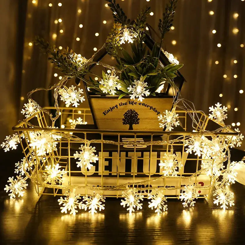 DecorBites™ LED Snowflake Christmas Home Decorations 2024 - Xmas Gift
